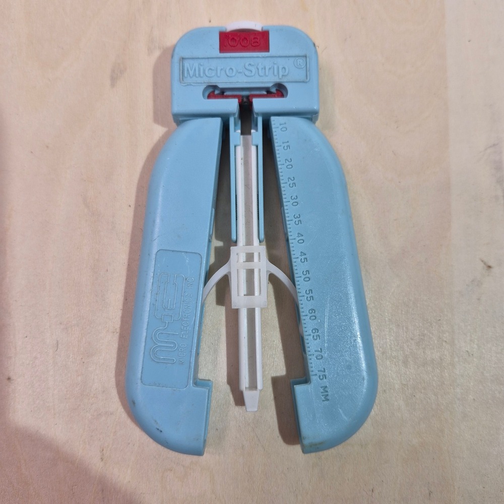 Micro Electronics Inc Micro-Strip‎ Precision Wire Stripper Tool Blue Made in USA